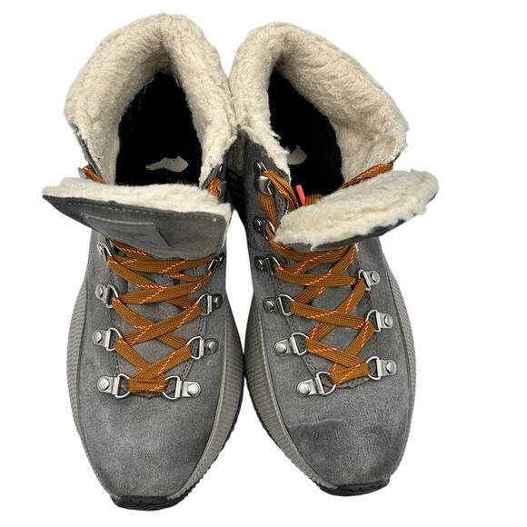 Sorel Women's Gray Out N About III Conquest Ankle Snow Boots Size 8 - Picture 5 of 12